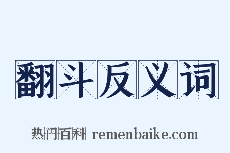 翻斗反义词是什么意思的图片